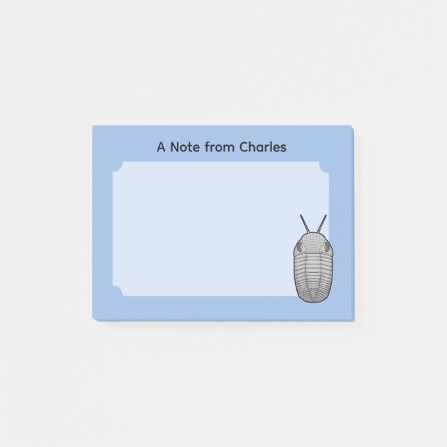 Prähistorisches Tiertrilobit Post-it Klebezettel (Vorderseite)