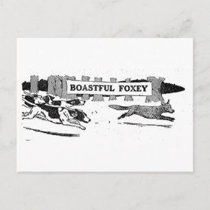 Prahlhansige Foxy Postkarte