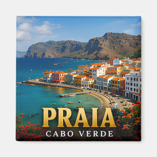 Praia Atlantische Klippen und Insel-Schönheit Magnet