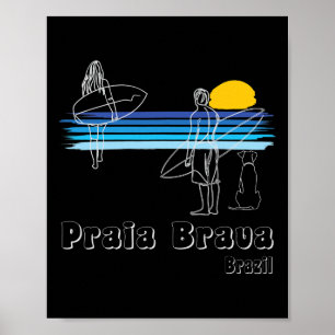 Praia Brava Brasilien, Surfen Strand Surf-Typ Mit Poster
