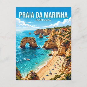 Praia da Marinha Portugal Postkarte