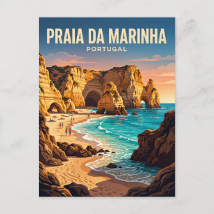 Praia da Marinha Portugal Postkarte