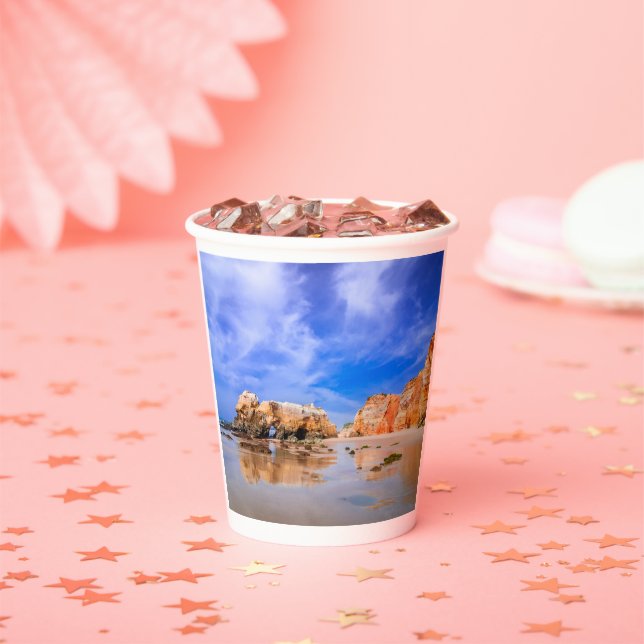 Praia da rocha Portugal Pappbecher (Insitu)