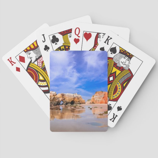 Praia da rocha Portugal Spielkarten (Rückseite)