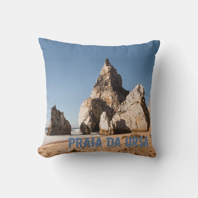 Praia da Ursa Strand in Portugal Geschenk Kissen (Vorderseite)