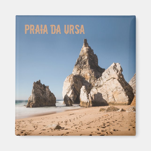 Praia da Ursa Strand in Portugal Geschenk Magnet (Vorne)