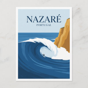 Praia do Norte Nazaré Portugal Postkarte