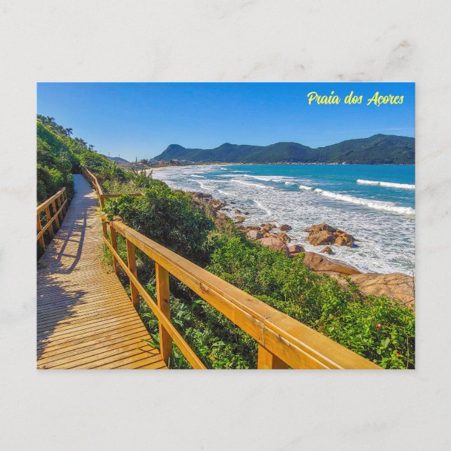 Praia dos Açores, Florianópolis, Brasil Postkarte (Vorderseite)