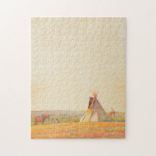 Prairie-Abend, 1919 von Maynard Dixon Puzzle