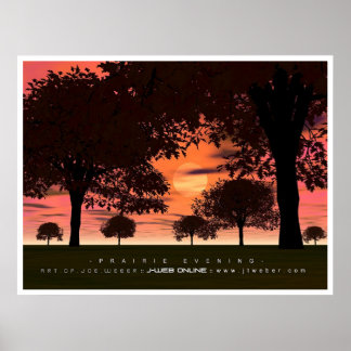 Prairie Abend Poster