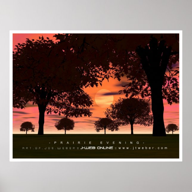 Prairie Abend Poster (Vorne)