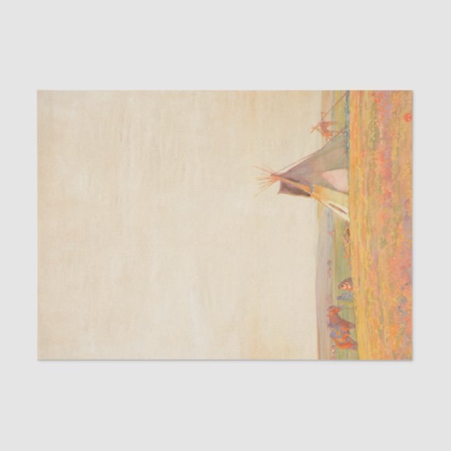 Prairie Abend von Maynard Dixon Seidenpapier (Vorderseite)