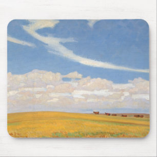 Prairie After Storm von Maynard Dixon, Vintage Kun Mousepad