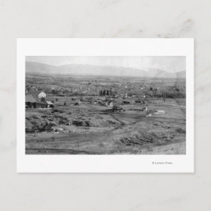 Prairie City, Oregon Birds Eye Town View Postkarte