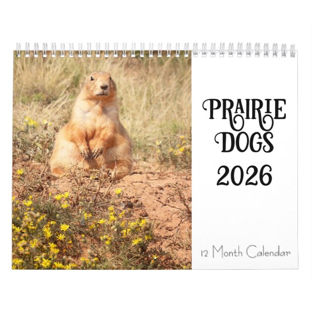 Prairie Dog 2026 12 Monatskalender Kalender (Titelbild)