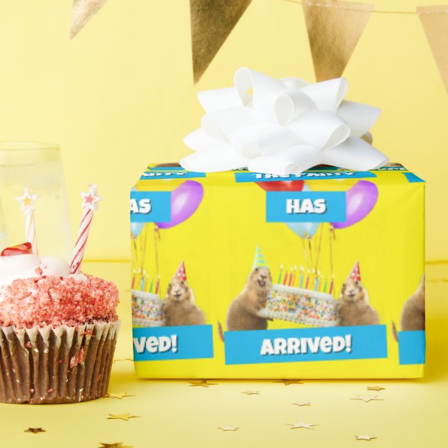 Prairie Dog Birthday Party Geschenkpapier (Geburtstagsparty)