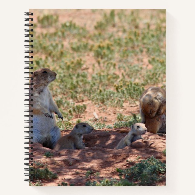 Prairie Dog Family Notizbuch (Vorderseite)