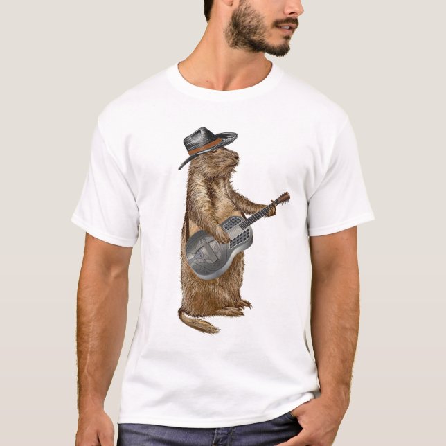 Prairie Dog Guitar T-Shirt (Vorderseite)