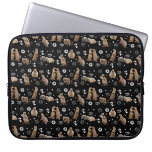 Prairie Dog Party Laptop Sleeve (schwarz)