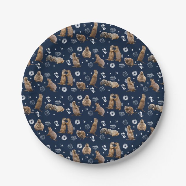 Prairie Dog Party Paper Plate Pappteller (Vorderseite)