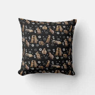 Prairie Dog Party Pillow (schwarz) Kissen