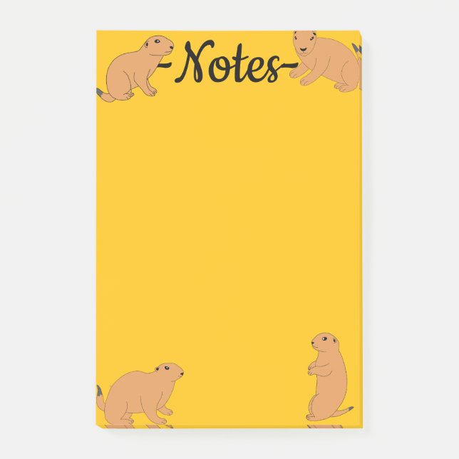 Prairie Dogs Post-it Klebezettel (Vorderseite)