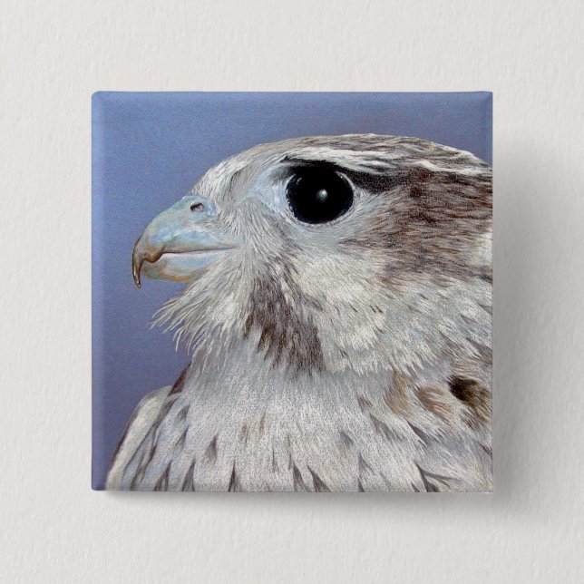 Prairie Falcon Button (Vorderseite)