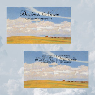 Prairie nach dem Sturm von Maynard Dixon, Vintage  Visitenkarte