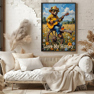 Prairie Pickin': Radhoftune für Bären Poster