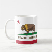 Prairie Republic Bison Flag Große Ebenen
