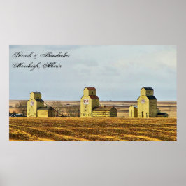 Prairie Sentinels Mossleigh Alberta Poster