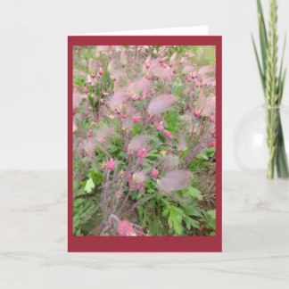 Prairie Smoke Blank Note Card Karte