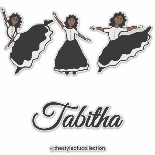 Praise Dancer BW #1 Sticker (Vorderseite)