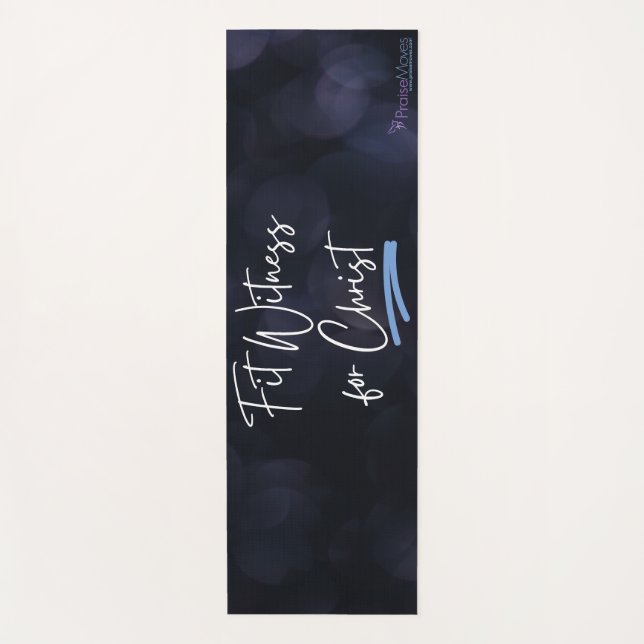 PraiseMoves Übungsmatte - Dunkle Matte (Vorderseite)