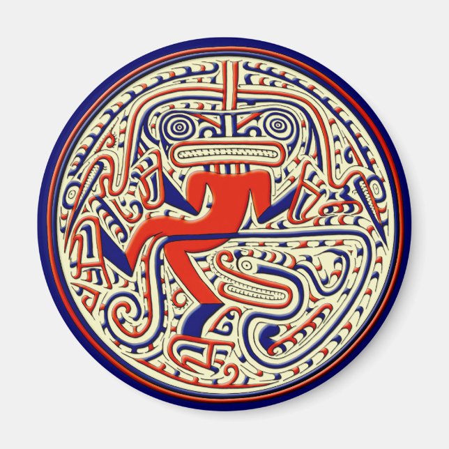 präkolumbianisches mythologisches Tier Magnet (Vorne)