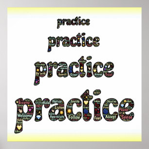 PRAKTICE-MINDFULNESS-Plakat Poster