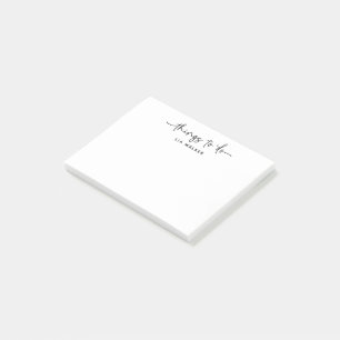 Praktische Dinge, die man mit einem modernen Schri Post-it Klebezettel