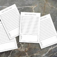 Praktische tägliche Aufgaben und Hinweise Name hin