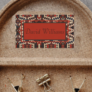 Praktische Visitenkarte für orientalisches Rucksde