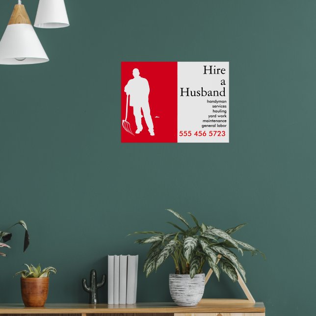 Praktische Werbung für kleine Unternehmen Poster (Wohnzimmer 1)