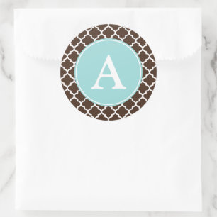 Praline Monogram Pattern Stickers