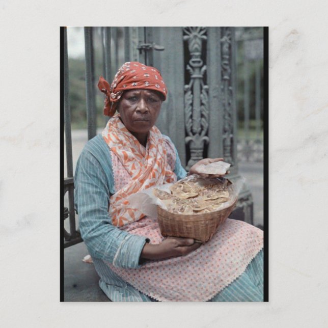 Praline Sales Jackson Square Französisches Viertel Postkarte (Vorderseite)
