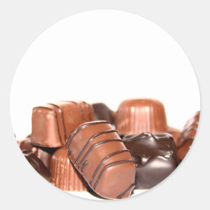 Pralinen Runder Aufkleber