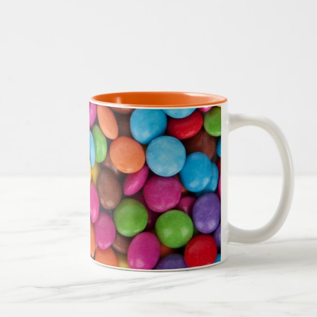 Pralineregenbogenfarbe Zweifarbige Tasse (Rechts)