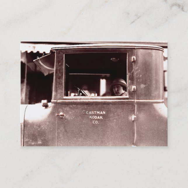 Prallplatte in ein Zinn Lizzie Brüllenzwanziger Visitenkarte (Vorderseite)