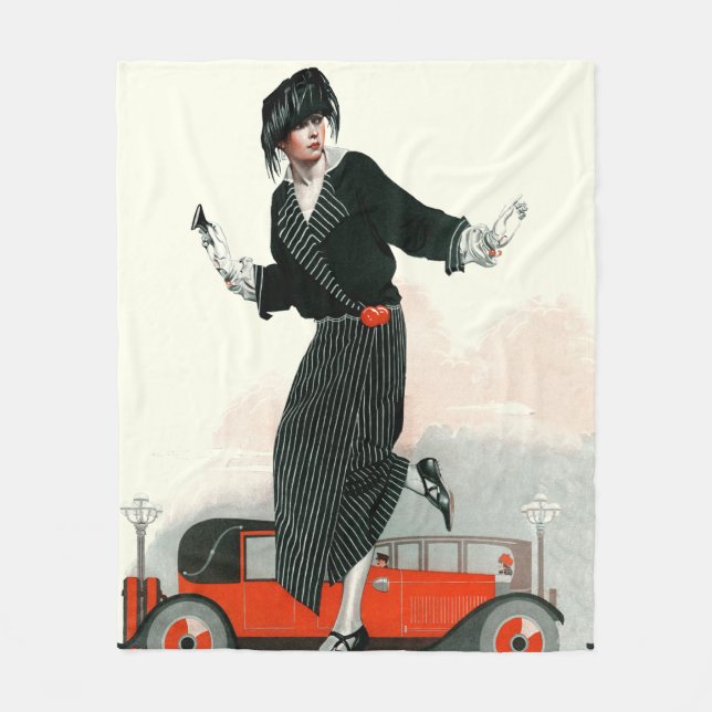 Prallplatte und Roadster Fleecedecke (Vorderseite)