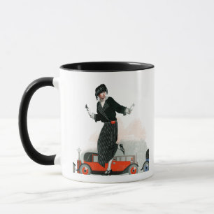Prallplatte und Roadster Tasse