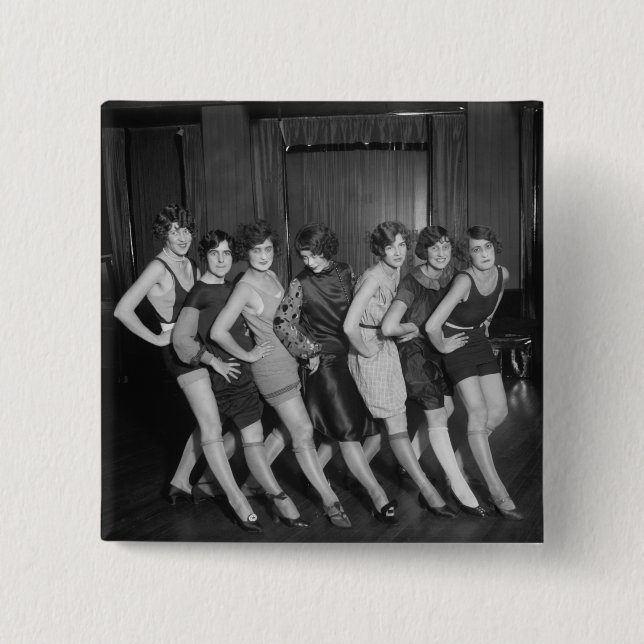 Prallplatten-Mädchen: 1925 Button (Vorderseite)