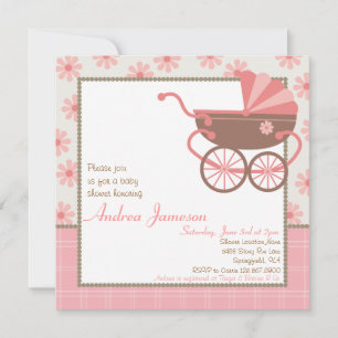 Pram Babydusche Einladung
