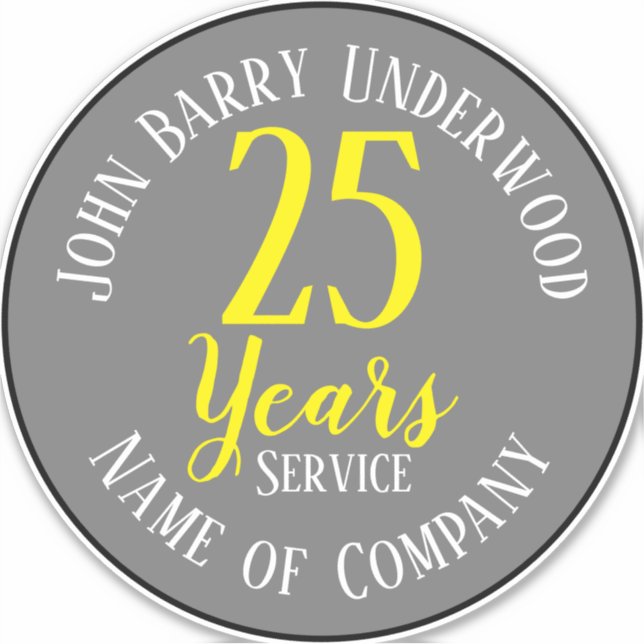 Prämie für Altersvorsorge mit Name und Firma Aufkleber (Vorderseite)